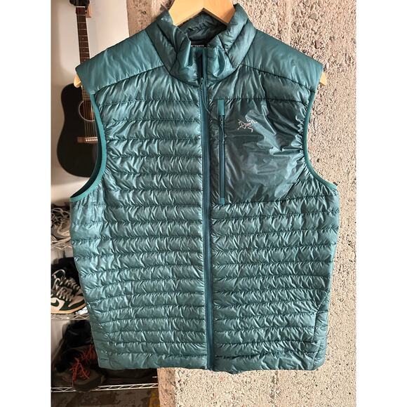 Arc'teryx Cerium SL Vest Teal Goose Down Puffer Mens Medium NEW w out Tags - Picture 1 of 6